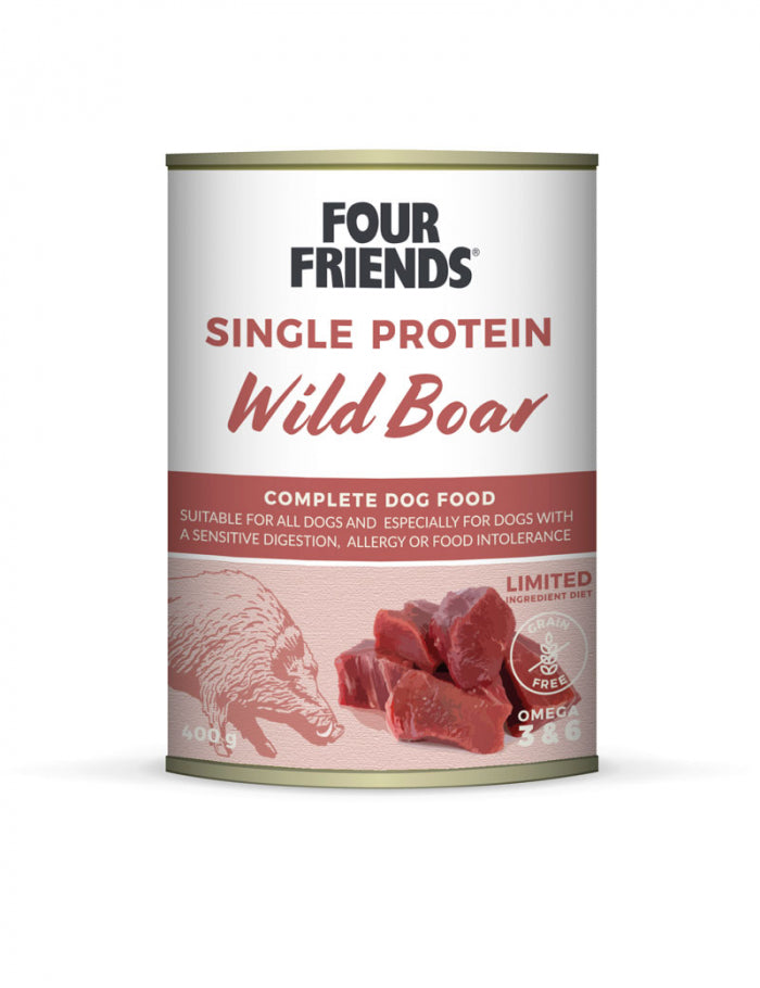 FourFriends Dog Single Protein Wild Boar 400g